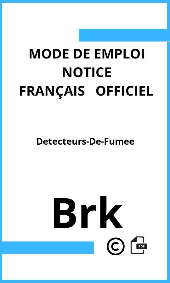 Mode d'emploi four Brk Detecteurs-De-Fumee Français