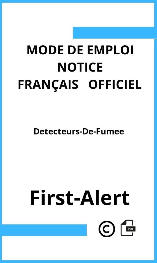 Mode d'emploi four Detecteurs-De-Fumee First-Alert Français