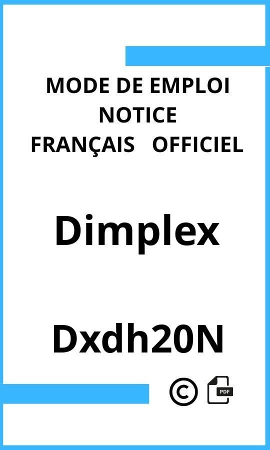 Mode d'emploi four Dxdh20N Dimplex Français