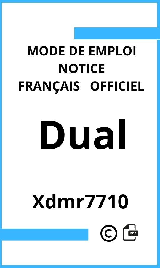 Dual Xdmr7710 Mode d'emploi Français