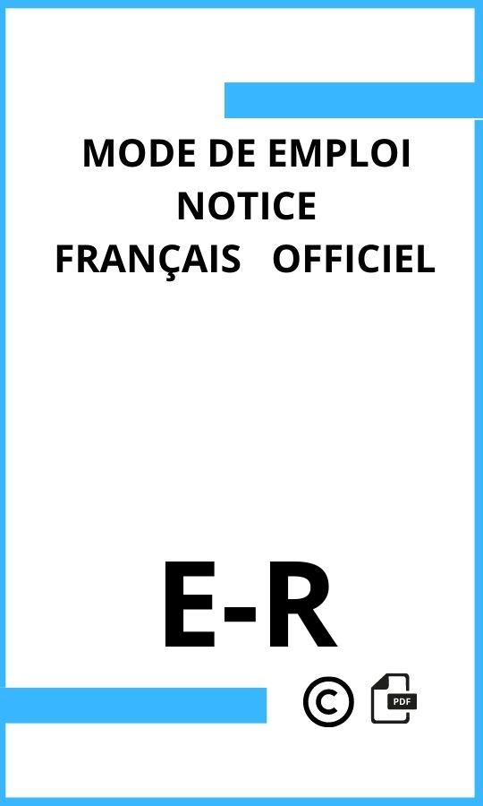 Mode d'emploi four  E-R Français