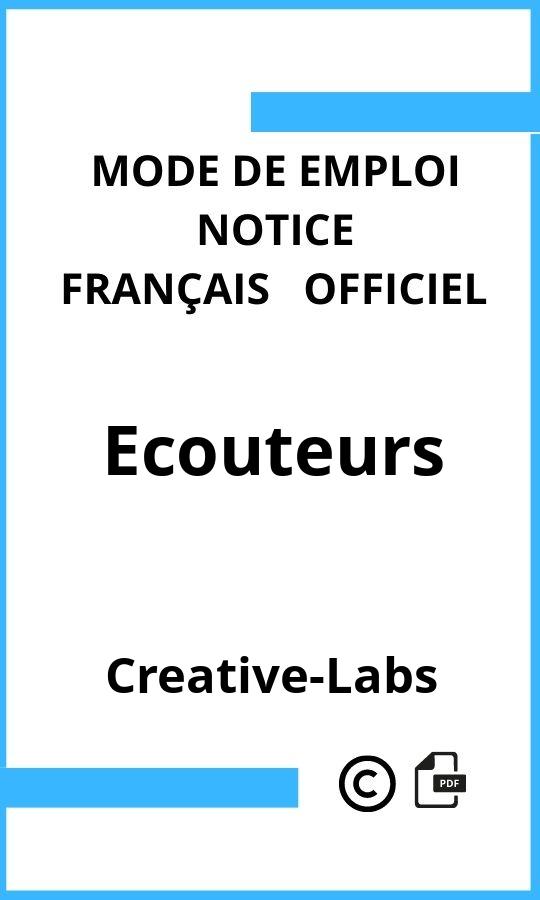 Mode d'emploi four Creative-Labs Ecouteurs Français