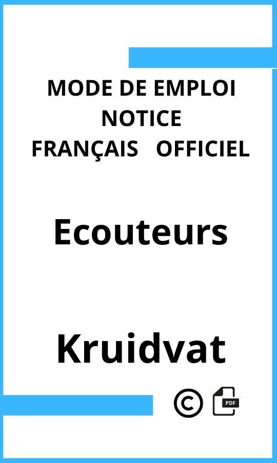 Mode d'emploi four Ecouteurs Kruidvat Français