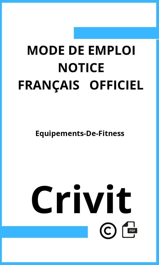 Equipements-De-Fitness Crivit Mode d'emploi Français