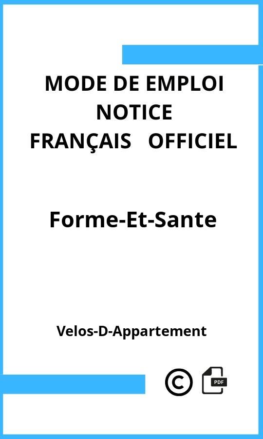 Mode d'emploi four Velos-D-Appartement Forme-Et-Sante Français