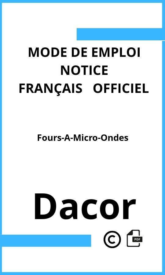 Mode d'emploi four Fours-A-Micro-Ondes Dacor Français