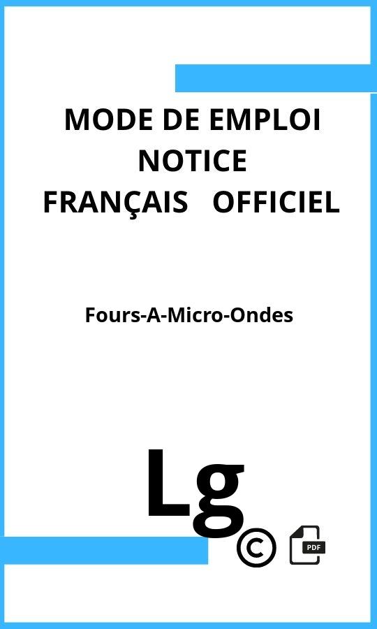 Mode d'emploi four Fours-A-Micro-Ondes Lg Français