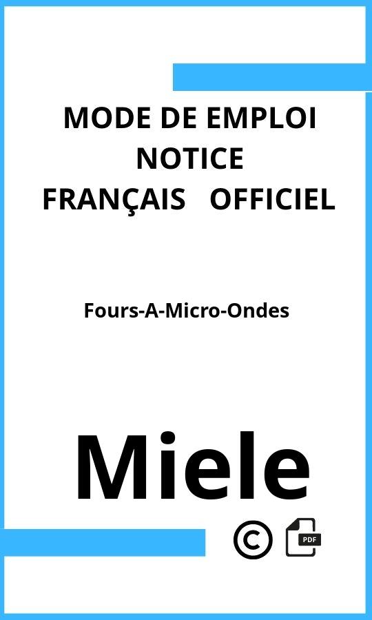 Mode d'emploi four Fours-A-Micro-Ondes Miele Français