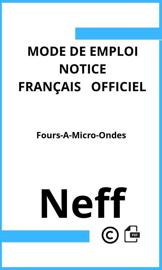 Mode d'emploi four Neff Fours-A-Micro-Ondes Français