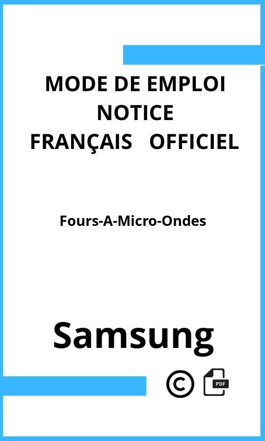 Mode d'emploi four Fours-A-Micro-Ondes Samsung Français