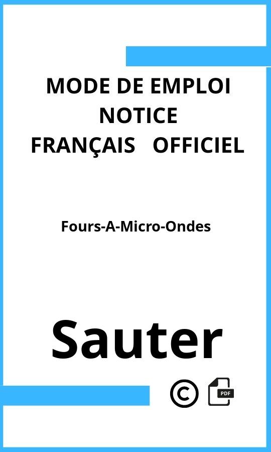 Mode d'emploi four Fours-A-Micro-Ondes Sauter Français