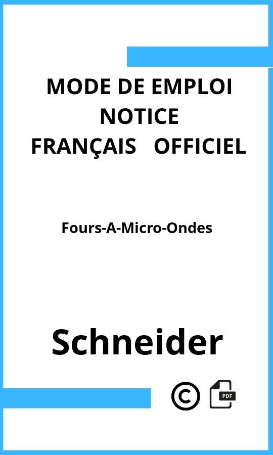 Fours-A-Micro-Ondes Schneider Mode d'emploi Français