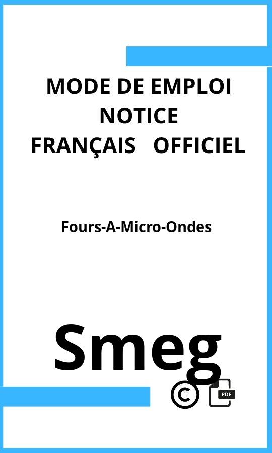 Smeg Fours-A-Micro-Ondes Mode d'emploi Français