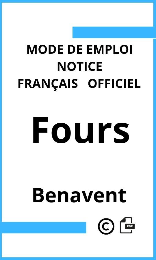 Benavent Fours Mode d'emploi Français