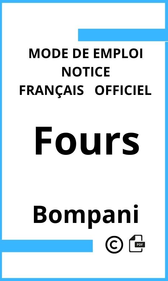 Fours Bompani Mode d'emploi Français