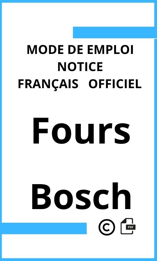 Fours Bosch Mode d'emploi Français