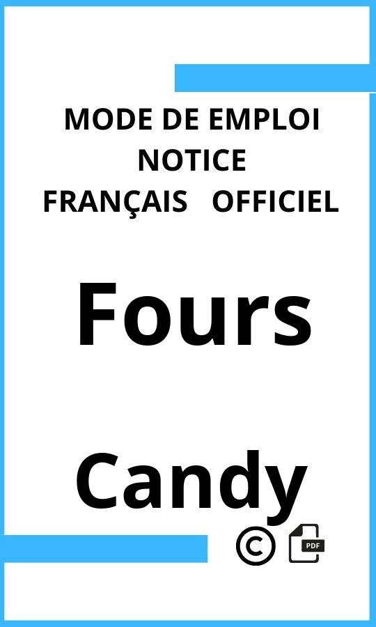 Fours Candy Mode d'emploi Français