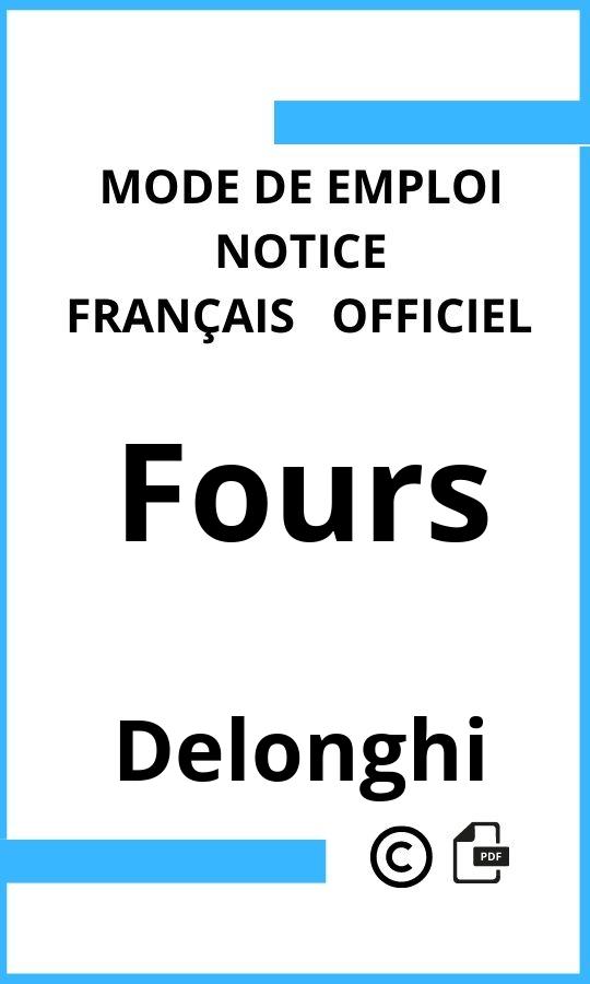 Mode d'emploi four Delonghi Fours Français