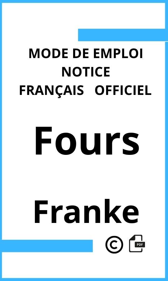 Fours Franke Mode d'emploi Français