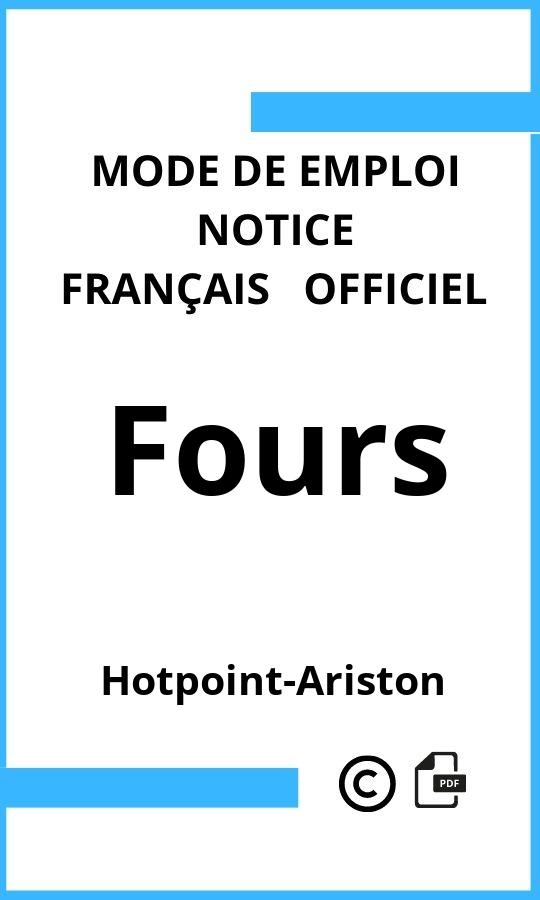 Fours Hotpoint-Ariston Mode d'emploi Français