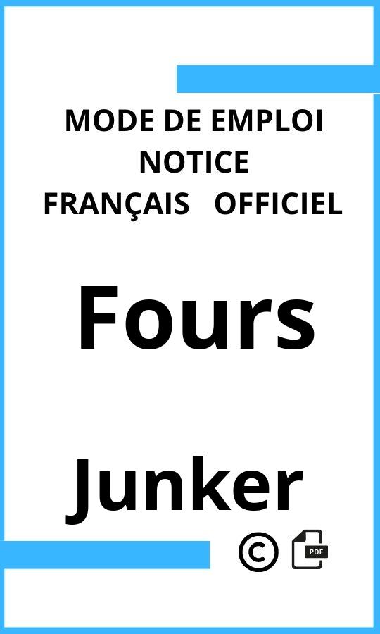 Mode d'emploi four Junker Fours Français