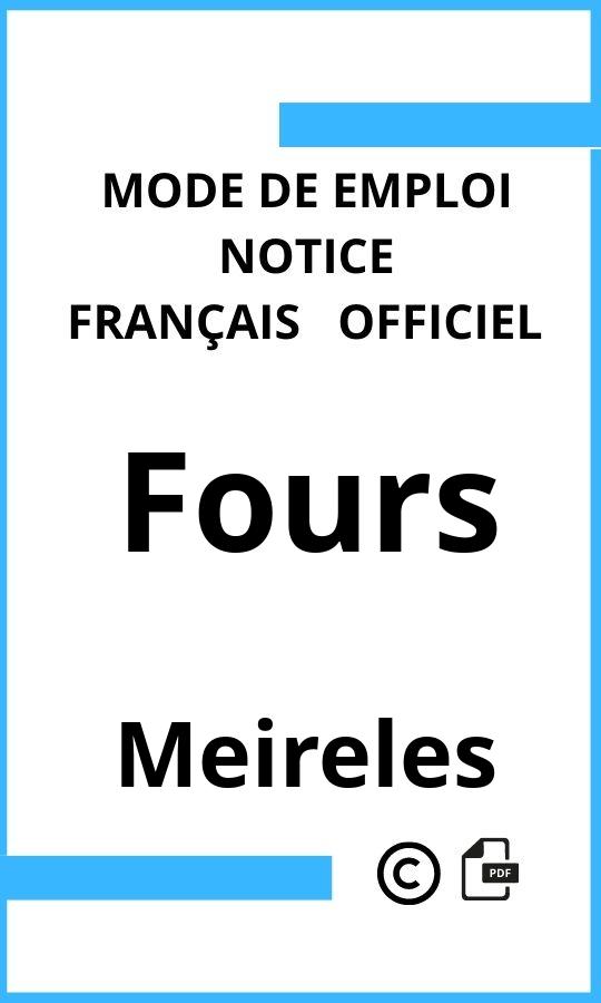 Mode d'emploi four Fours Meireles Français