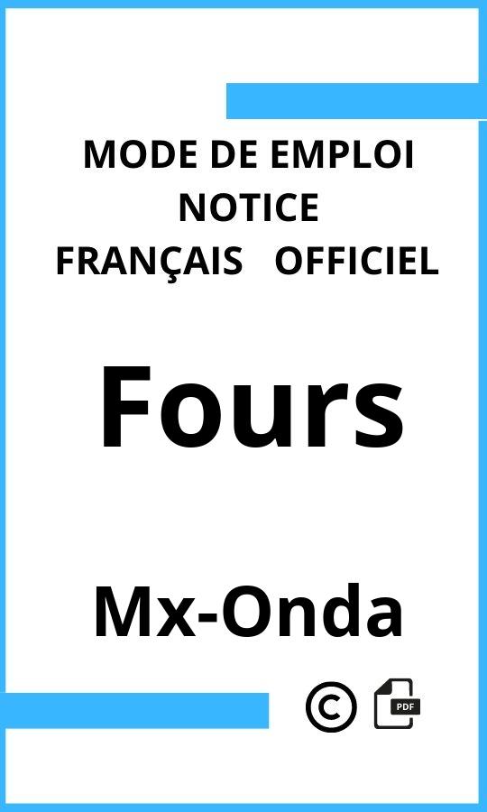 Fours Mx-Onda Mode d'emploi Français