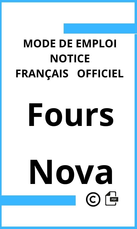 Fours Nova Mode d'emploi Français