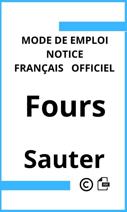 Mode d'emploi four Sauter Fours Français