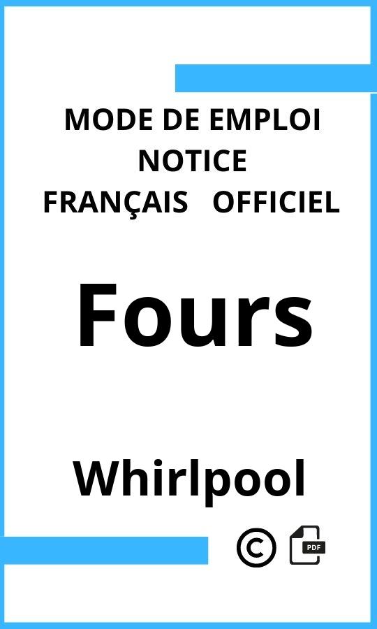 Fours Whirlpool Mode d'emploi Français