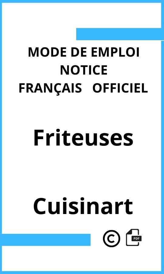 Mode d'emploi four Friteuses Cuisinart Français