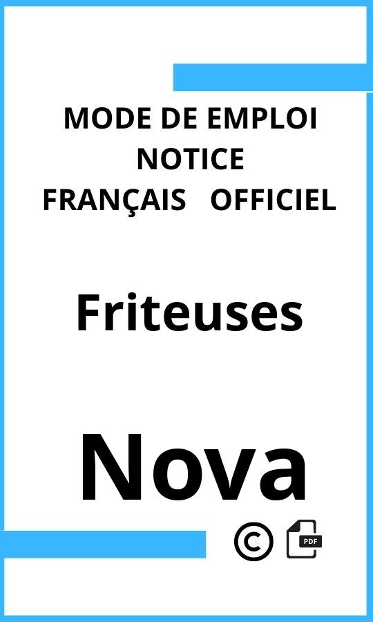 Mode d'emploi four Friteuses Nova Français