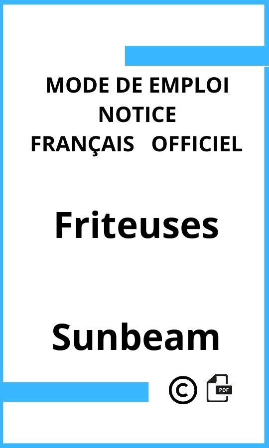 Mode d'emploi four Friteuses Sunbeam Français