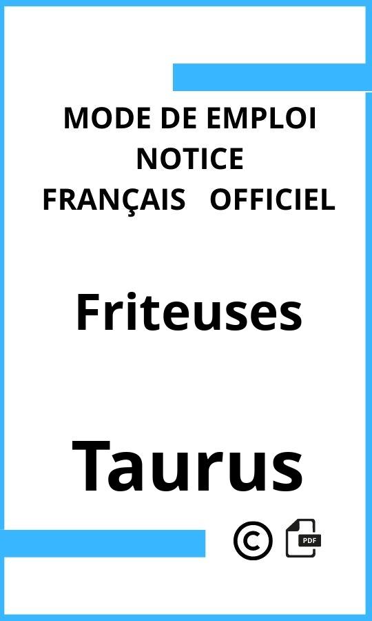 Mode d'emploi four Friteuses Taurus Français