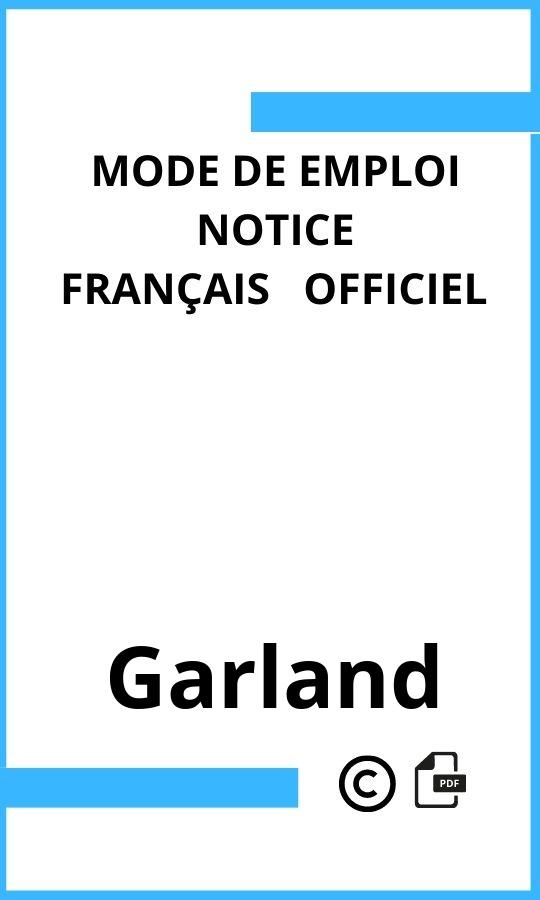 Mode d'emploi four Garland  Français