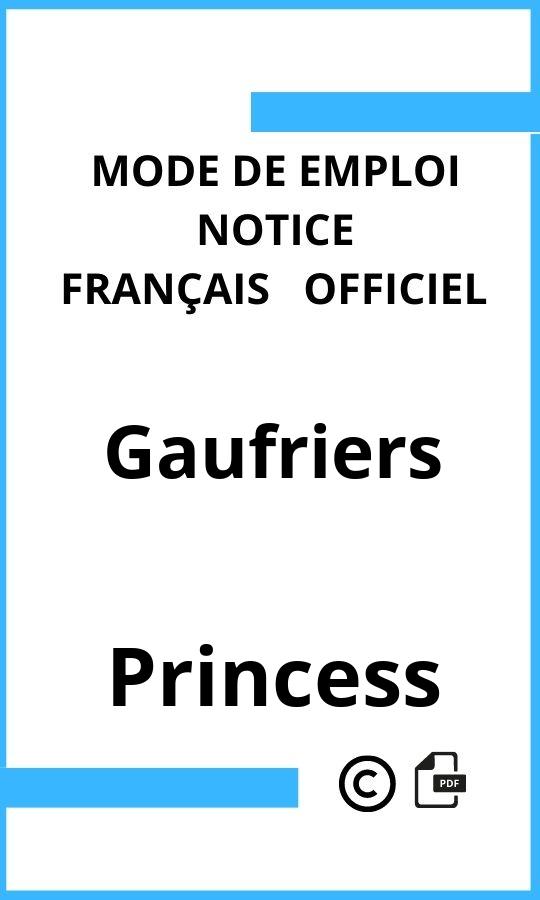 Princess Gaufriers Mode d'emploi Français