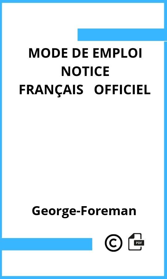 Mode d'emploi four  George-Foreman Français