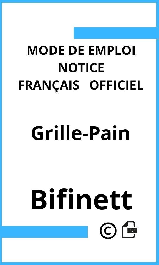 Bifinett Grille-Pain Mode d'emploi Français