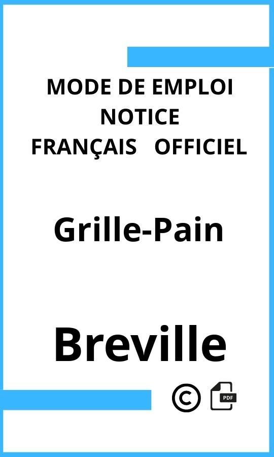 Grille-Pain Breville Mode d'emploi Français