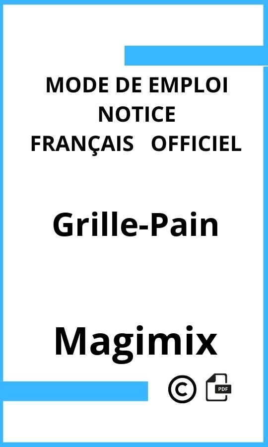 Magimix Grille-Pain Mode d'emploi Français