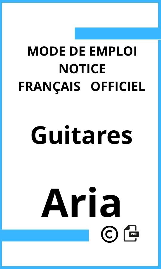 Mode d'emploi four Aria Guitares Français