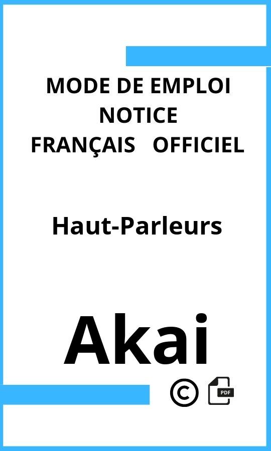 Haut-Parleurs Akai Mode d'emploi Français