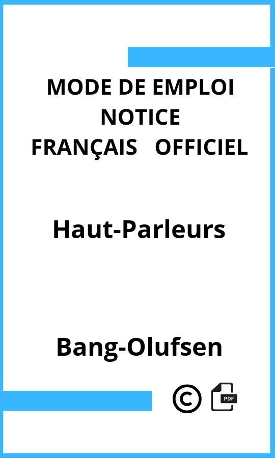 Mode d'emploi four Bang-Olufsen Haut-Parleurs Français