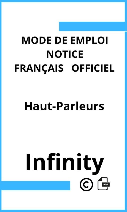 Mode d'emploi four Infinity Haut-Parleurs Français