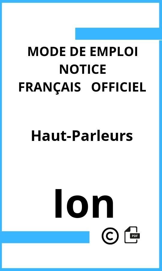 Mode d'emploi four Ion Haut-Parleurs Français