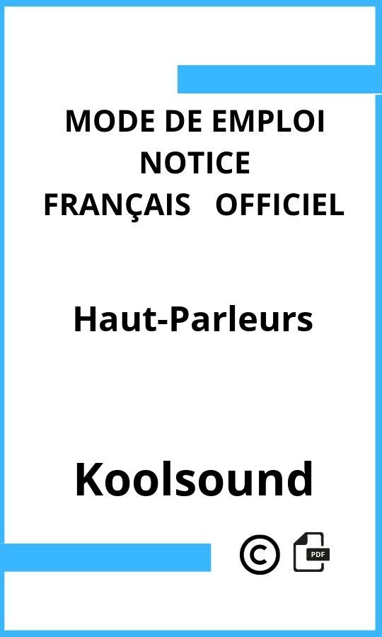 Haut-Parleurs Koolsound Mode d'emploi Français