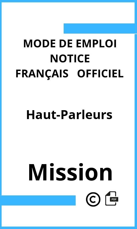 Mode d'emploi four Mission Haut-Parleurs Français