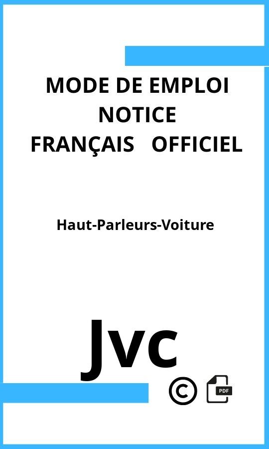 Mode d'emploi four Haut-Parleurs-Voiture Jvc Français