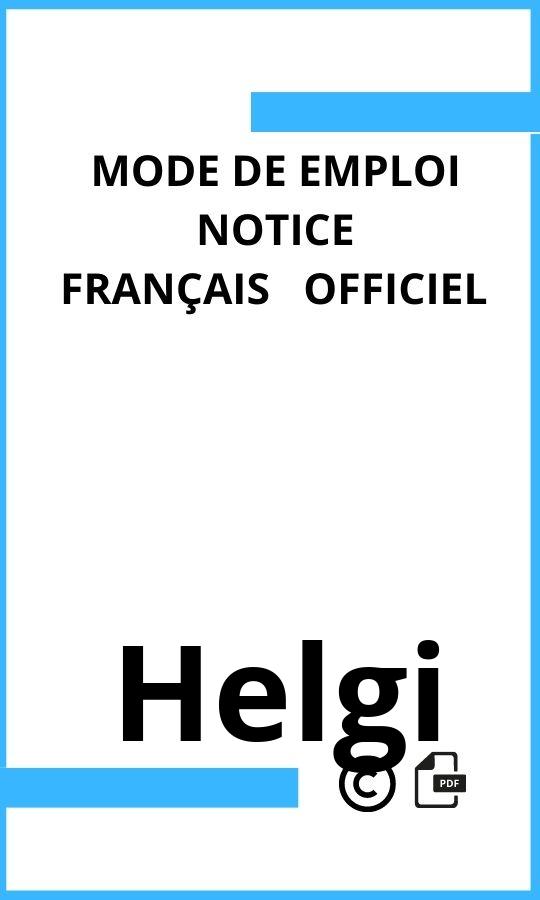 Mode d'emploi four Helgi  Français