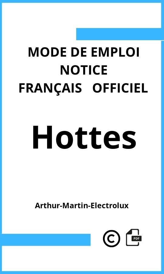 Arthur-Martin-Electrolux Hottes Mode d'emploi Français